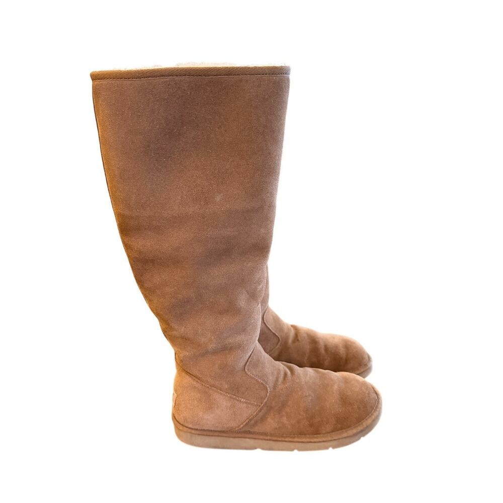UGGxAnthropologie 9 Classic Ultra Tall Boots $295 Knee High Shearling Chestnut - Picture 7 of 14
